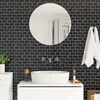 vidaXL Subway Tile 10 pcs Black Marble 30.5 x 30.5 cm