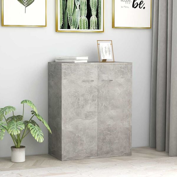 vidaXL Sideboard Concrete Grey 60x30x75 cm Engineered Wood