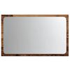 vidaXL Bathroom Mirror with LED Light Old Wood 60x8.5x38 cm