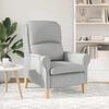 vidaXL Armchair Cloud grey 76 x 94 x 102 cm Fabric