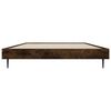 vidaXL Bed Frame without Mattress Smoked Oak 90x200 cm Engineered Wood
