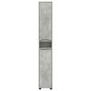 vidaXL Bathroom Cabinet with Shelf Concrete Grey 30.5 x 30 x 195 cm