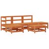 vidaXL Garden Lounge Set 6 pcs Wax Brown Solid Pine Wood