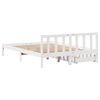 vidaXL Bed Frame without Mattress White 120x200 cm Solid Wood Pine