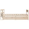 vidaXL Bed Frame without Mattress 75x190 cm Small Single Solid Wood Pine