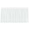 vidaXL Lace Curtain with Curtains Floral White 120 x 300 cm Polyester