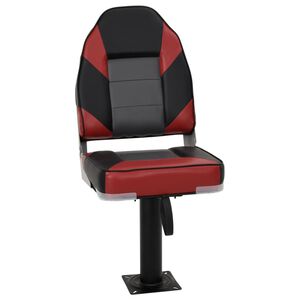 vidaXL Boat Seat with Pedestal 360&deg; Rotatable