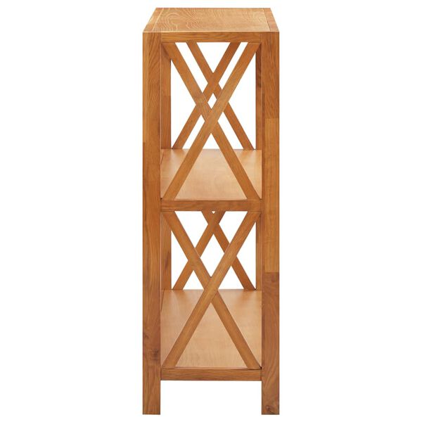 vidaXL 3-Tier Shelf 80x30x87 cm Solid Oak Wood