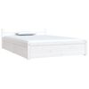 vidaXL Bed Frame without Mattress with Drawers White Small Double