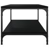 vidaXL Coffee Table Black 80x50x40 cm Engineered Wood