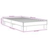 vidaXL Bed Frame without Mattress Black 90x190 cm Single
