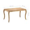 vidaXL Dining Table 135x75x76 cm Solid Mango Wood
