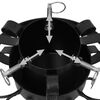 vidaXL Christmas Tree Stand Black 29x29x15.5 cm