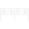 vidaXL Metal Headboard White 180cm