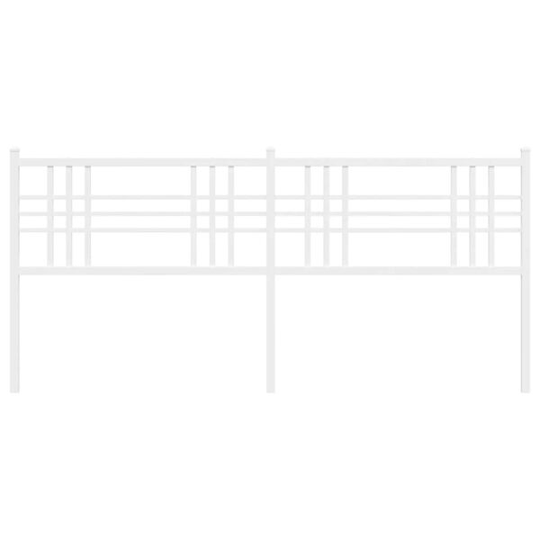 vidaXL Metal Headboard White 180cm