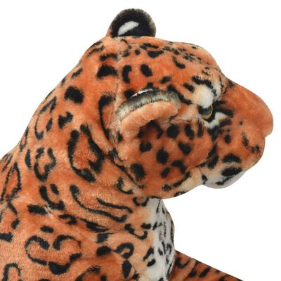 vidaXL Leopard Toy Plush Brown XXL