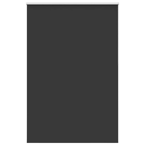 vidaXL Roller Blind Blackout Black 155x210 cm Fabric Width 151.6 cm Polyester