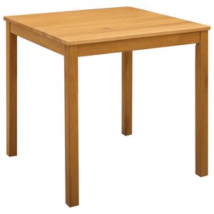 vidaXL Dining Table 75 x 75 x 75.5 cm Solid Oak Wood Natural Square