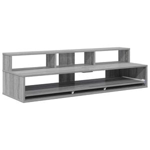 vidaXL Studio Desk Grey Sonoma 152 x 42.5 x 36 cm Engineered Wood