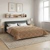 vidaXL Full Year Duvet Taupe 200 x 240 cm Microfiber and Teddy fleece