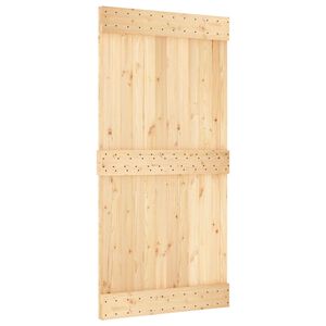 vidaXL Sliding Door NARVIK Natural and Black
