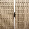 vidaXL Room Divider Folding Manual Beige 146 x 200 cm Poly Rattan