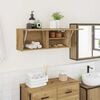 vidaXL Bathroom Wall Cabinet Artisan Oak 80x25x30 cm Engineered Wood