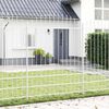 vidaXL Garden Fence 4 pcs White 170 x 225 cm Powder-Coated Steel