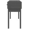 vidaXL Console Table Grey 114x40x75 cm Solid Wood Pine