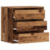 vidaXL Corner Chest of Drawers Old Wood 60x41x58 cm Engineered Wood