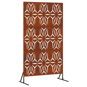 vidaXL Privacy Screen Grey 100 x 50 x 180 cm Weathering Steel