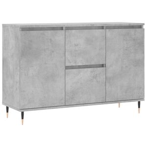vidaXL Sideboard Concrete Grey 101.5x35x70 cm Engineered Wood