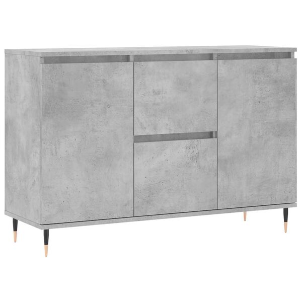 vidaXL Sideboard Concrete Grey 101.5x35x70 cm Engineered Wood