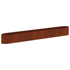 vidaXL Raised Garden Bed Weathering Steel 380 x 40x 40 cm Steel