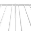vidaXL Metal Bed Frame without Mattress with Headboard White 100x190cm