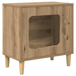 vidaXL Cat House Artisian Oak 51 x 30 x 52 cm Engineered Wood