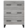 vidaXL Highboard Grey Sonoma 69.5x34x180 cm Engineered Wood