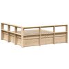 vidaXL Bookcase Bed without Mattress 200x200cm Solid Wood Pine