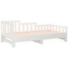 vidaXL Pull-out Day Bed without Mattress White 2x(90x200) cm