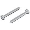 vidaXL Screw 2 pcs Silver M6 x 50 mm Steel
