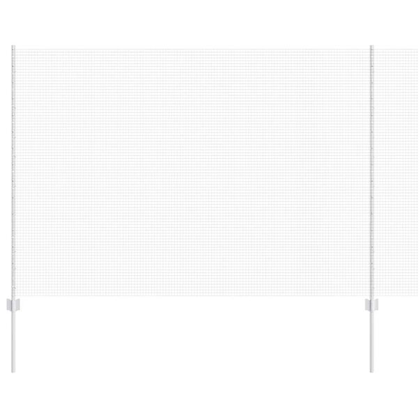vidaXL Fence and Post Silver 1.6 x 25 m Steel