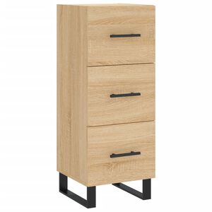 vidaXL Sideboard Sonoma Oak 34.5x34x90 cm Engineered Wood