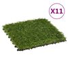 vidaXL Artificial Grass | Set of 11 | Green | Polyethylene | 30x30 cm