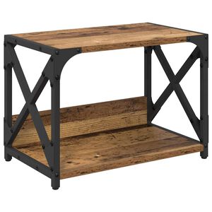 vidaXL Printer Stand Old Wood 44 x 26 x 31.5 cm Engineered Wood