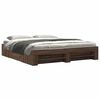 vidaXL Bed Frame without Mattress Brown Oak 180x200 cm Super King Engineered Wood