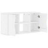 vidaXL TV Cabinet ODDA White 79x24x40 cm Solid Wood Pine