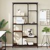 vidaXL Bookshelf Brown Oak 99x35.5x176 cm Engineered Wood and Steel