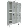 vidaXL Locker Cabinet Grey 45 x 90 x 180 cm