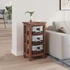 vidaXL Side Table Brown Solid Mahogany wood
