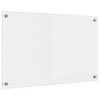 vidaXL Kitchen Backsplash Transparent 80 x 50 cm Tempered Glass